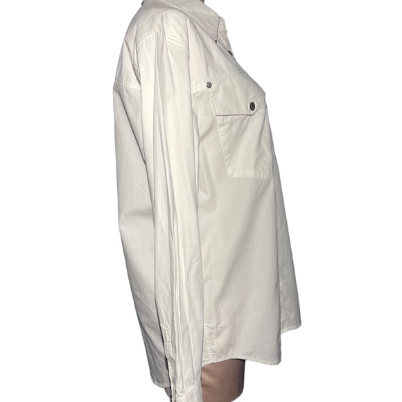 Versace Jeans Couture white long sleeve shirt. EUC. Size XS. Beautiful - Picture 7 of 15